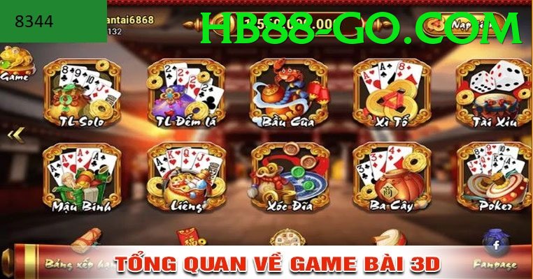 Game Bài 3D - hb88 - Game online